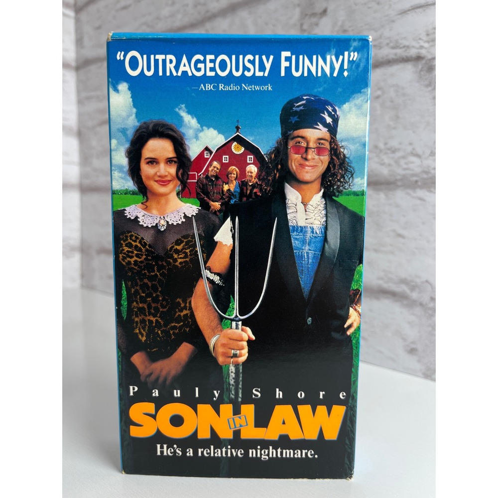 Son In Law VHS Pauly Shore Carla Gugino 1993 Comedy Movie Vintage Tape 1998-1